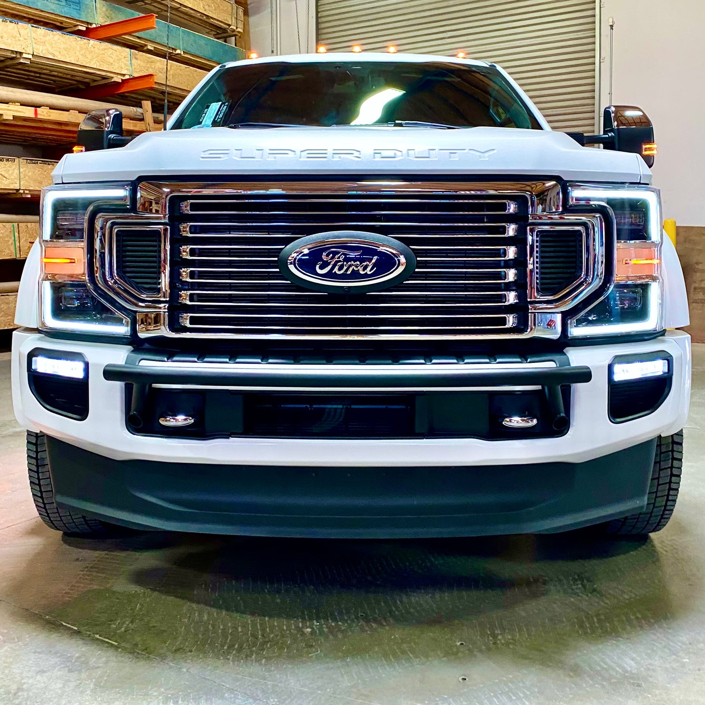 2017-2024 Ford Super Duty Front Bar - "The Nerf" Series Featuring A Smooth Bar with No Light Tabs