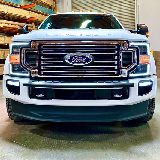 2017-2025 Ford Super Duty Front Bar - "The Nerf" Series Featuring A Smooth Bar with No Light Tabs