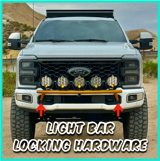 #1 Thieves Suck!!! Locking Hardware System for Light Bars