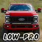 2017 -2026  Ford Super Duty Light Mount - The "Low Pro" Series featuring a Baja Designs 40" Curved OnX6 Arc Mount Tabs