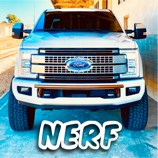 2017-2026 Ford Super Duty Front Bar - "The Nerf" Series Featuring A Smooth Bar with No Light Tabs