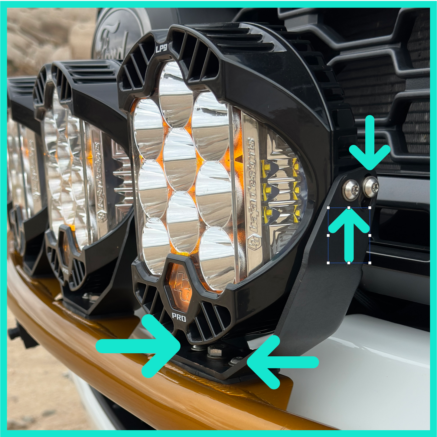 #1 Thieves Suck! Baja Designs LP Locking Hardware for all Five Lights.         (30 stainless bolts & bit)